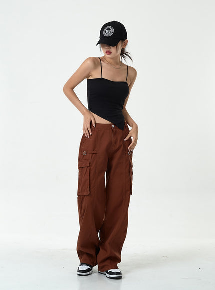 Thin Strap Top With Cups Inside CG10