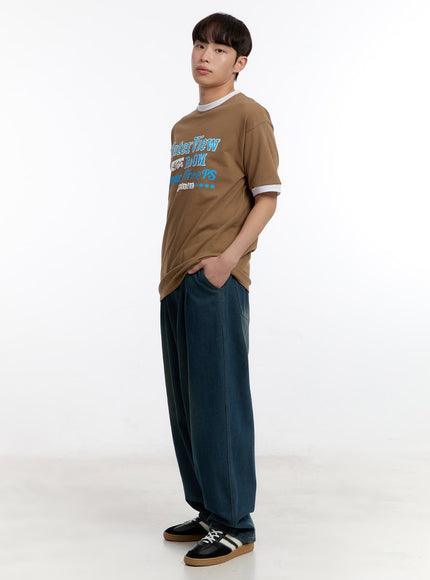 Men's Cotton Graphic T-Shirt IA507