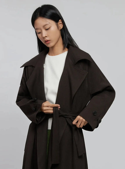 Belted Trench Coat ID516