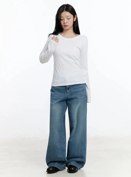 Classic Round Neck Long Sleeve Top IM519