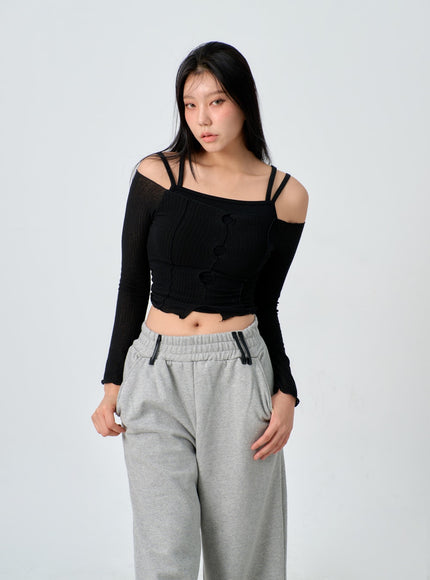 Layered Cropped Top Set IF301