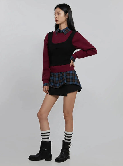 ribbon-detail-layered-sleeveless-top-id504