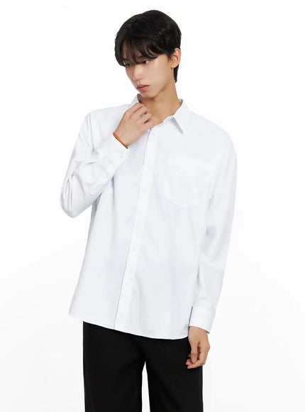 Men's Essential Button-Up Shirt IO517