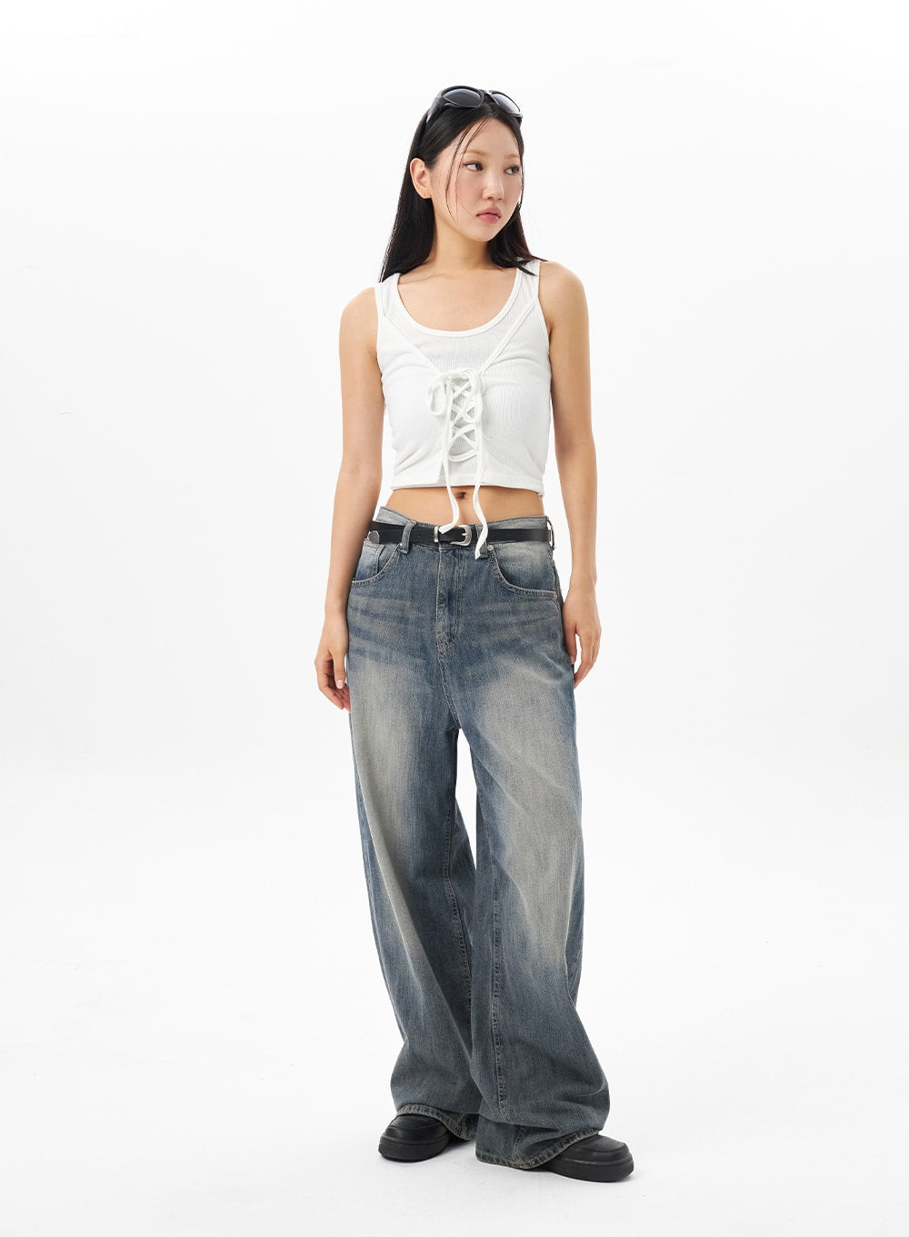 Low Rise Wide Jeans CU319