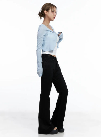 rhinestone-studded-flare-pants-cl511