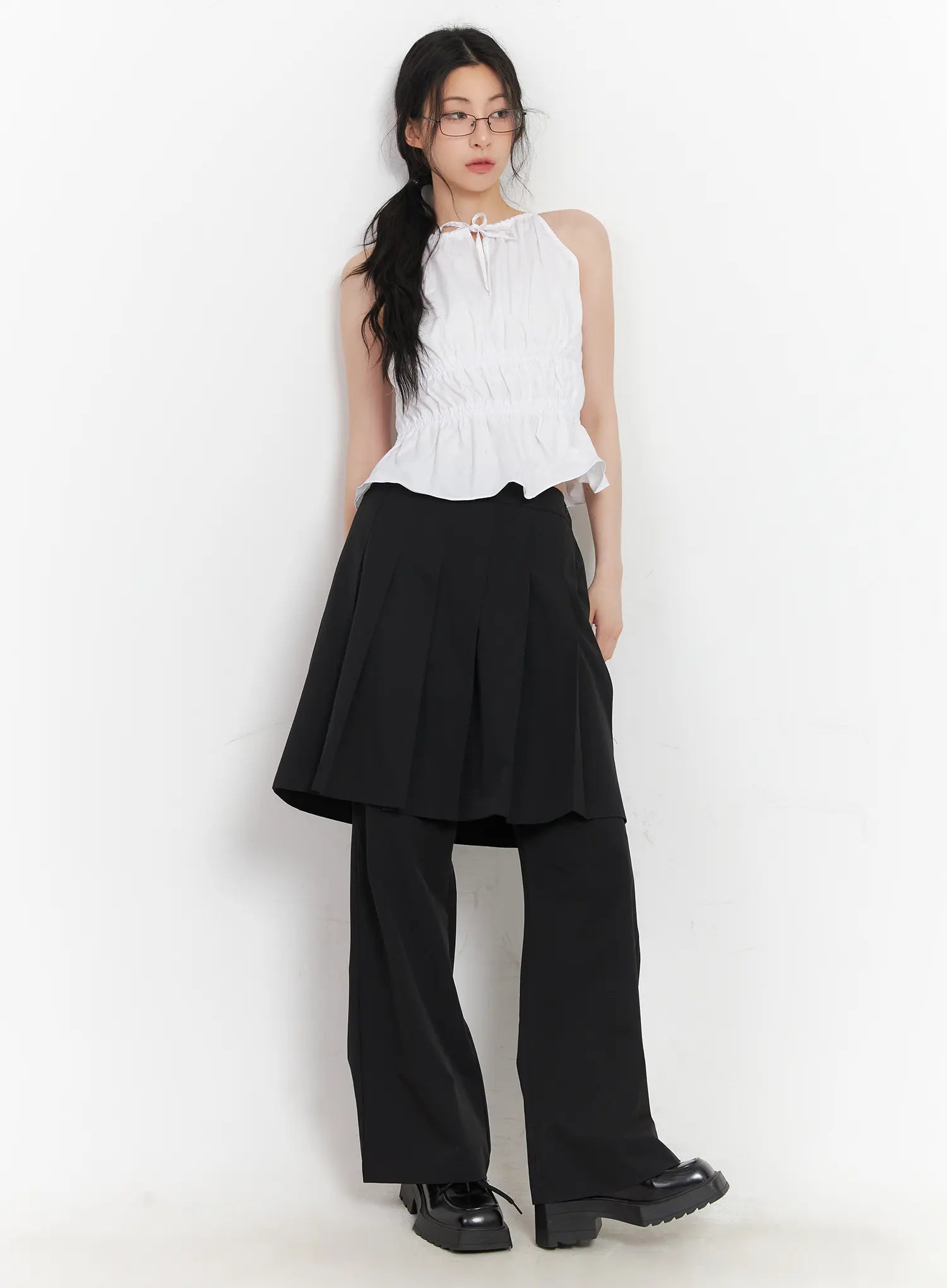 shirred-halter-neck-blouse-cu510