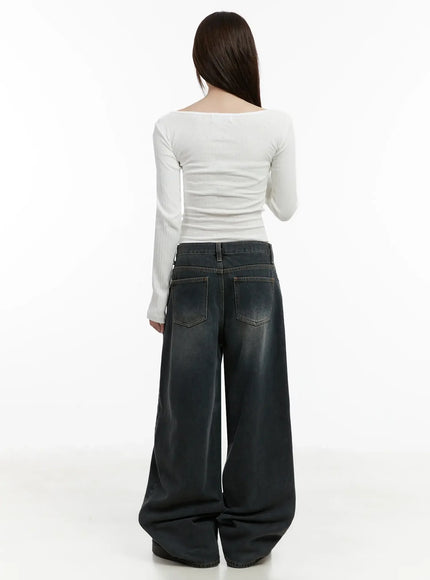 ribbed-shirring-top-ij521