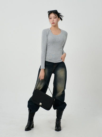 Vintage Washing Baggy Jeans ID23