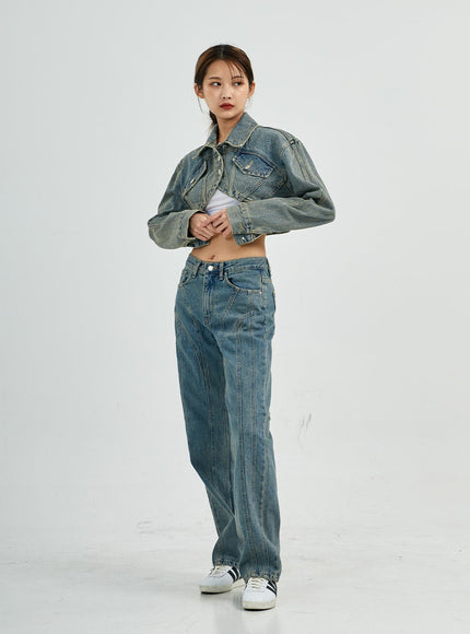 Silvia Washing Jeans Jacket CS27