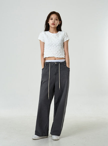Low-Rise Wide Jeans CU7
