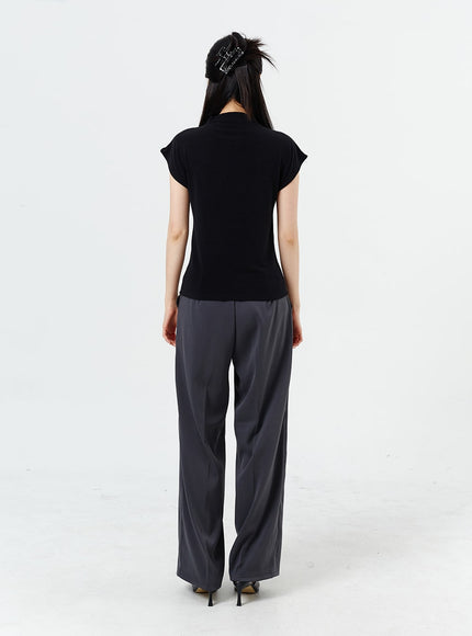 Wide Leg Tailored Pants OM320