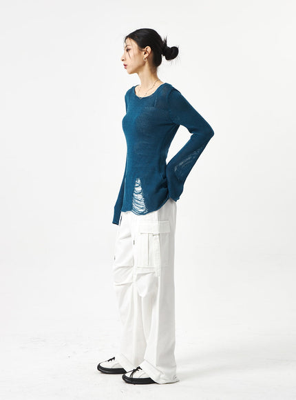 Wide Cargo Pants CA311