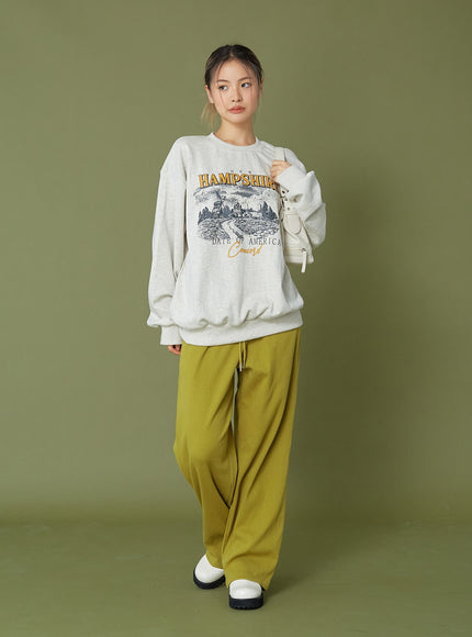 Printing Loose Fit Sweatshirt CG12