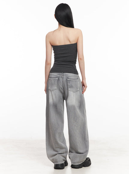 Zip-Up Tube Top IY516