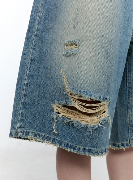 Washed Distressed Jorts CG501