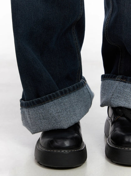 Kamryn Wide-Leg Fleece Lined Jeans CN520