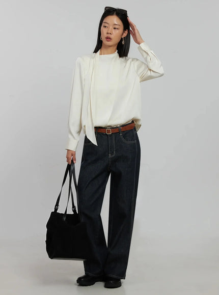 flowy-neck-tie-blouse-ij509