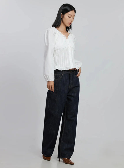 frill-button-up-blouse-id504