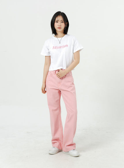 Wide Leg Cotton Pants OM313