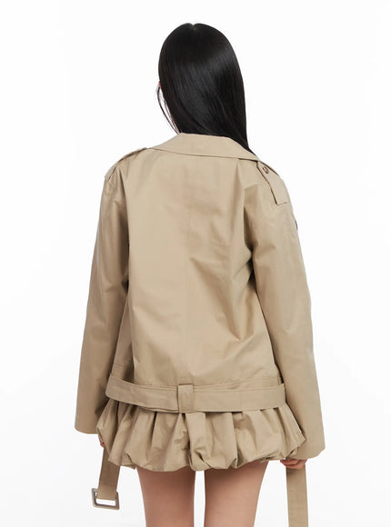 Oversized Belted Trench Jacket CF504
