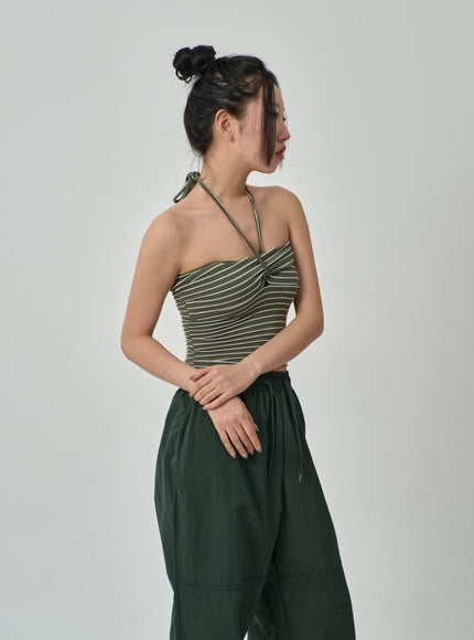 Stripe Cropped Top IF309