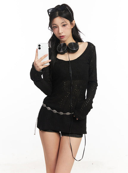 flower-mesh-u-neck-sweater-ca516