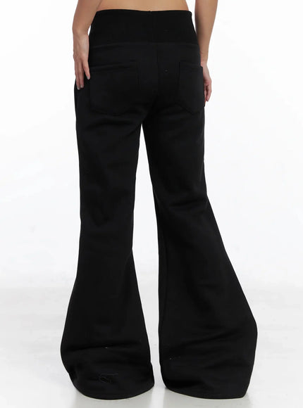 Graphic Bootcut Pants IN528