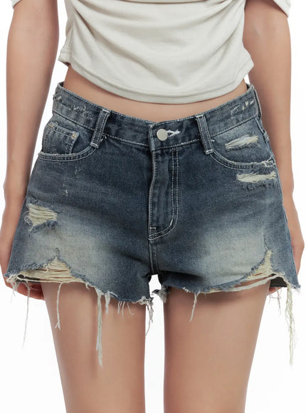 distressed-washed-denim-shorts-cl508