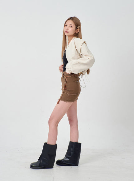 Ripped Ends Mini Skirt BD23