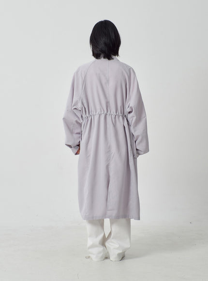 Pocket Oversized Zip-Up Coat OF301