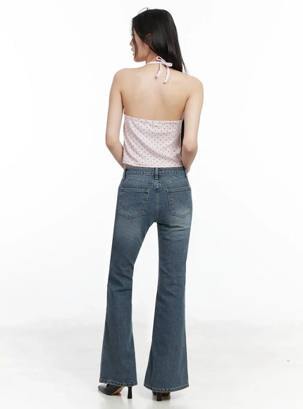 Polka Dot Halter Neck Top IM503