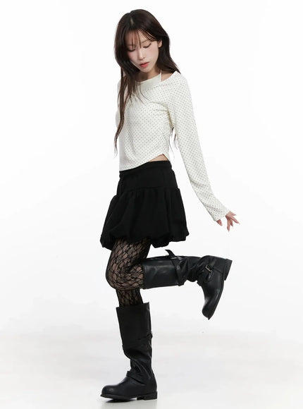 polka-dot-layered-halter-top-in525