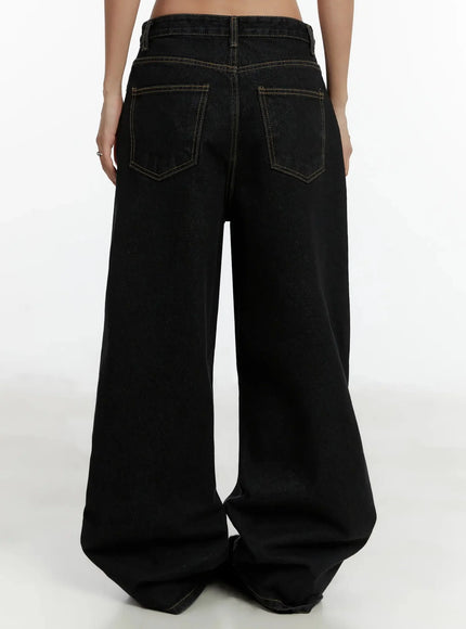 Noemi Wide Leg Stitch Jeans ID525
