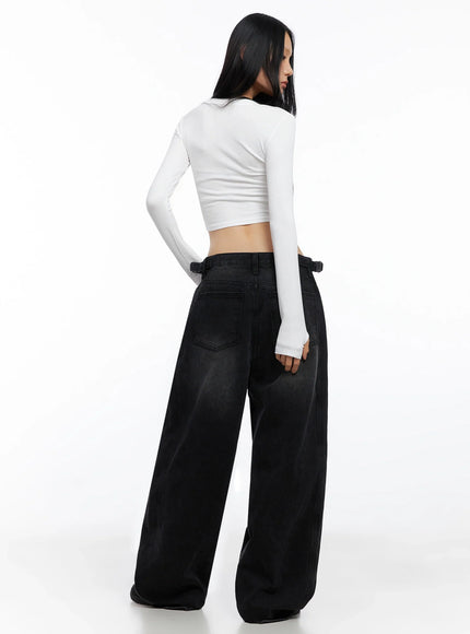 Ribbed Long Sleeve Crop Top CO517