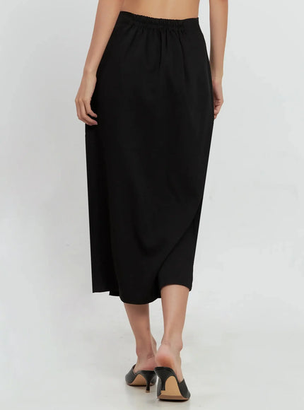 Side-Slit Midi Skirt IL528