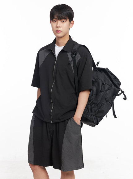 mens-zip-up-collared-half-sleeve-shirt-iy520