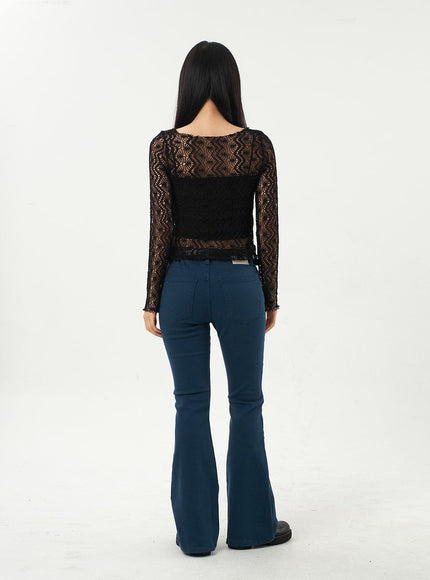 Bootcut Cotton Pants CA325