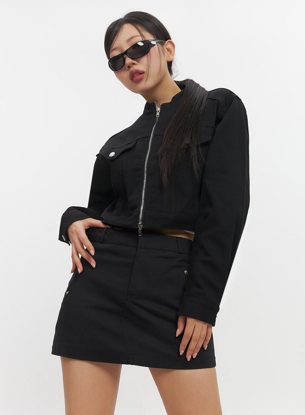 Urban Zip-Up Crop Jacket IF510