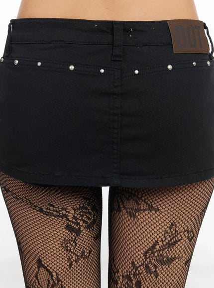 Studded Low-Rise Mini Skort IA507
