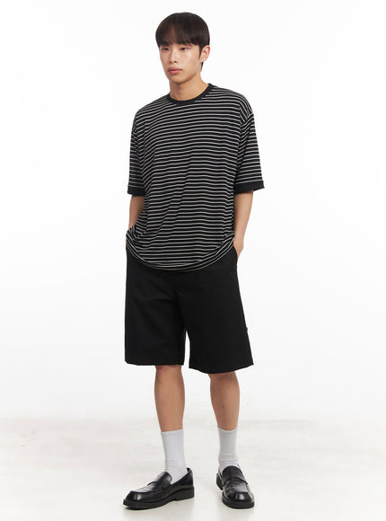 mens-roll-up-cotton-shorts-black-ia518