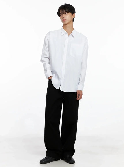 Men's Essential Button-Up Shirt IO517