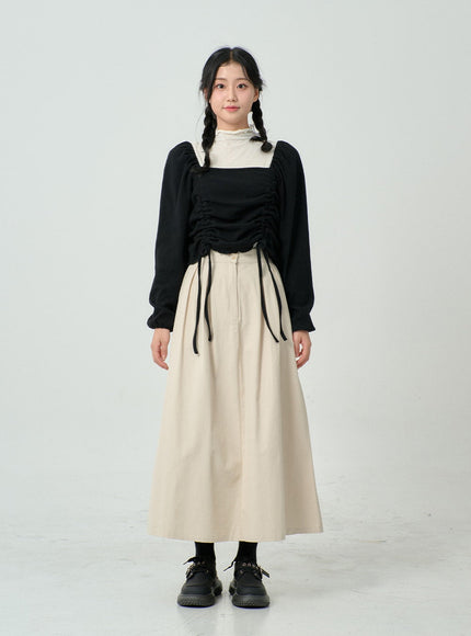 High Waist Bending Long Skirt BN03