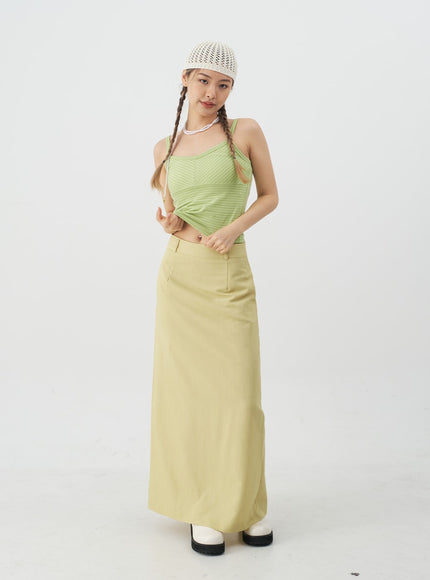 Tailored Maxi Skirt CJ08