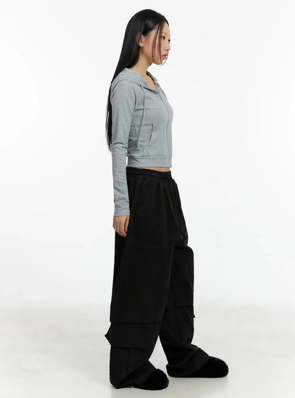 Baggy Drawstring Cargo Pants ID525
