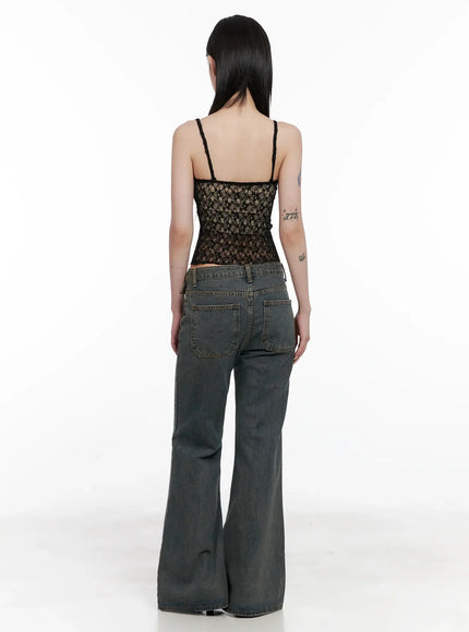 Rayne Washed Flared Jeans IS508
