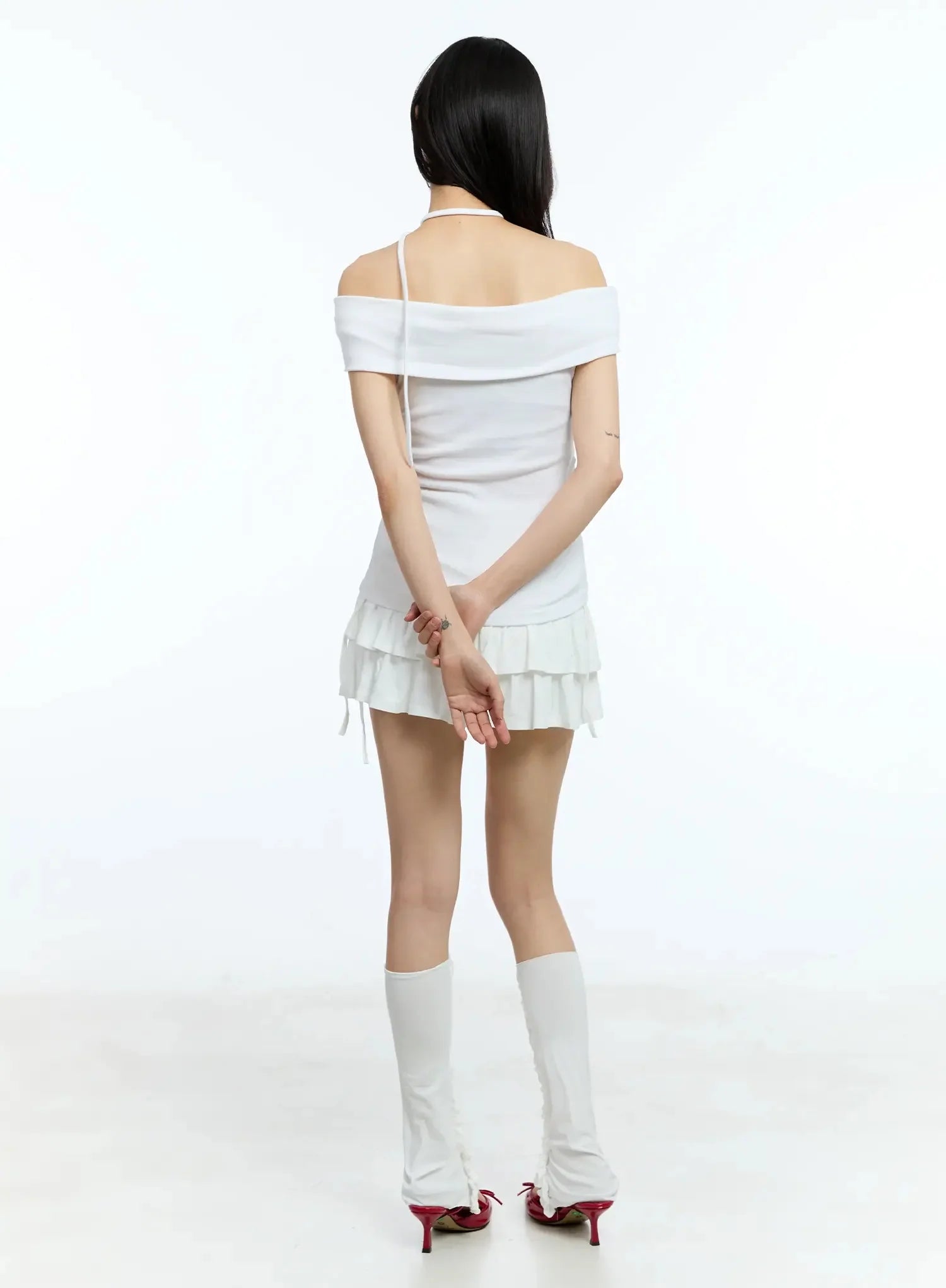 ruffle-shirred-ribbon-mini-skirt-iu524