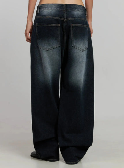 Chaya Washed Wide Jeans IJ505
