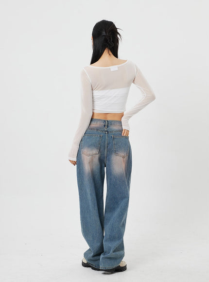 Light Wash Baggy Jeans CF316
