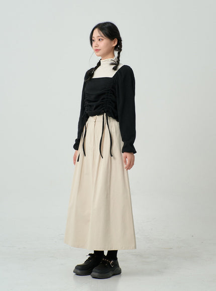 High Waist Bending Long Skirt BN03
