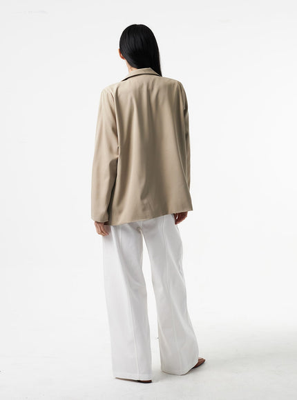 Baggy Cotton Tailored Pants IA325